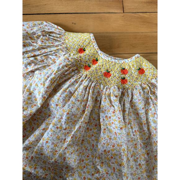 C&L Smocked Threads by Cecil & Lou apples fall blouse youth - Picture 5 of 7